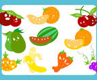 Fruits Veggie Characters