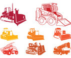 Construction Equipment Silhouettes