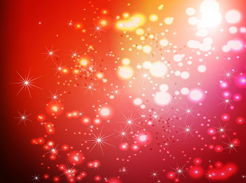Red Sparkles Vector