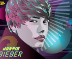 Justin Bieber World Vector