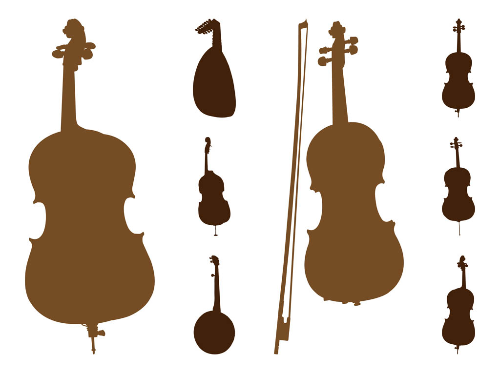 String Instruments Silhouettes