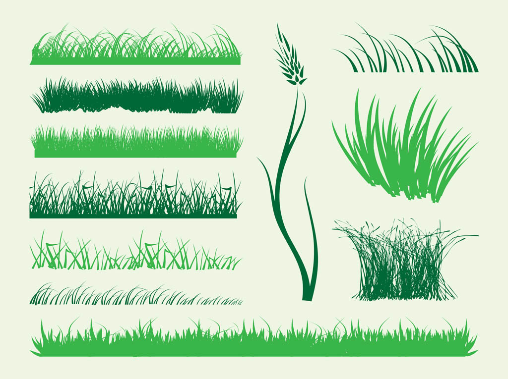 Stems Of Grass Vector