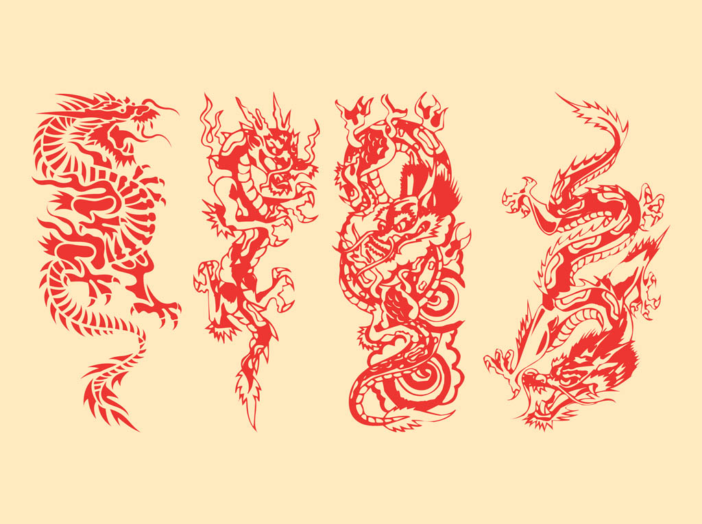 Dragons Vector Graphics Pack