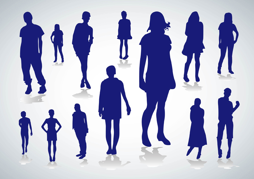 People Silhouettes Vectors