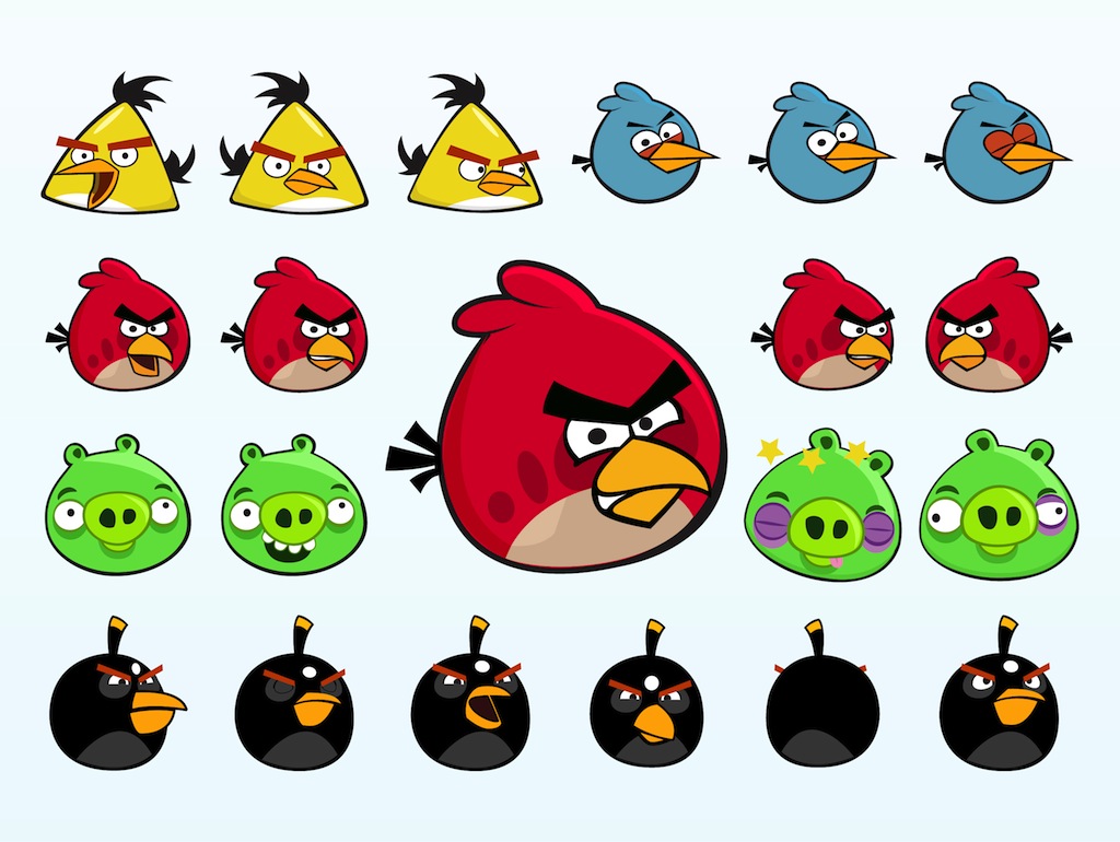Angry Birds Characters Vector Art amp; Graphics  freevector.com
