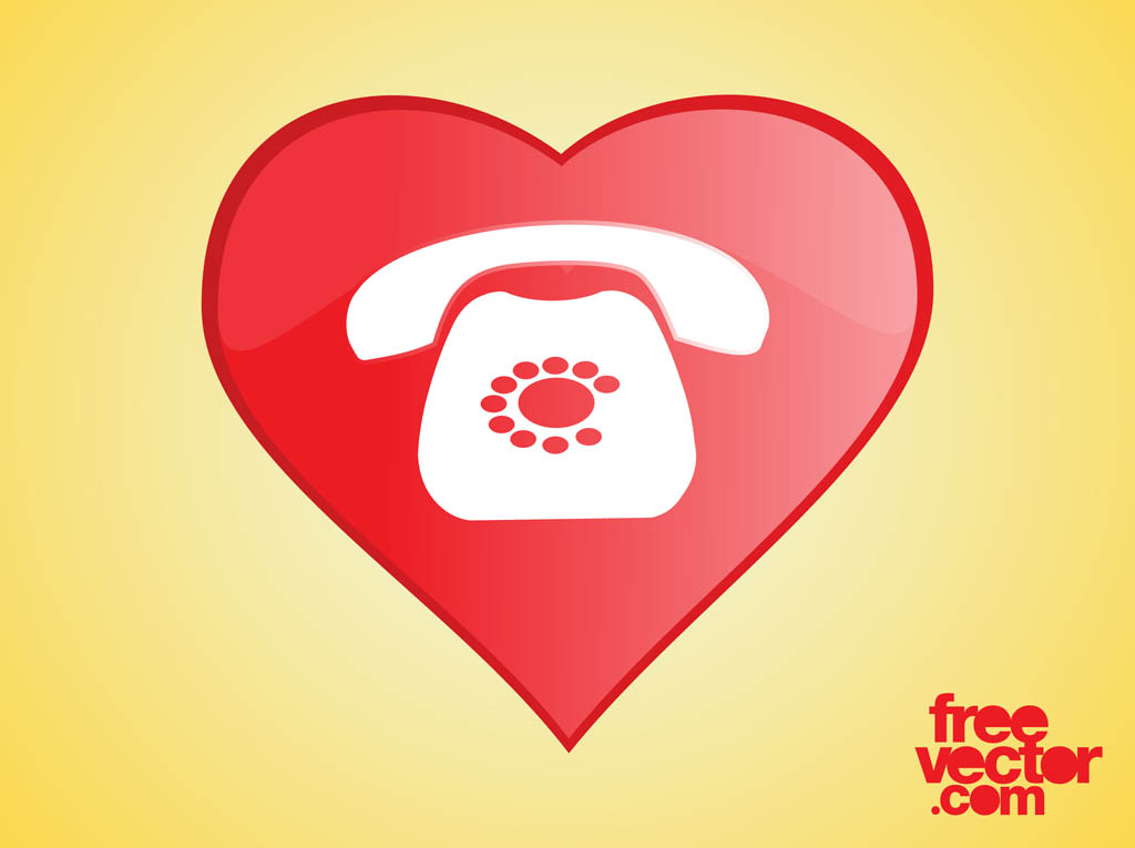 Heart Phone Icon
