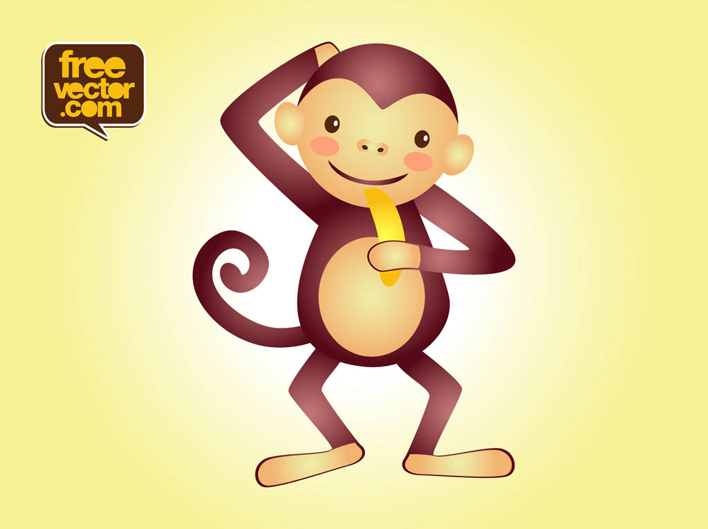 Vector Monkey Character