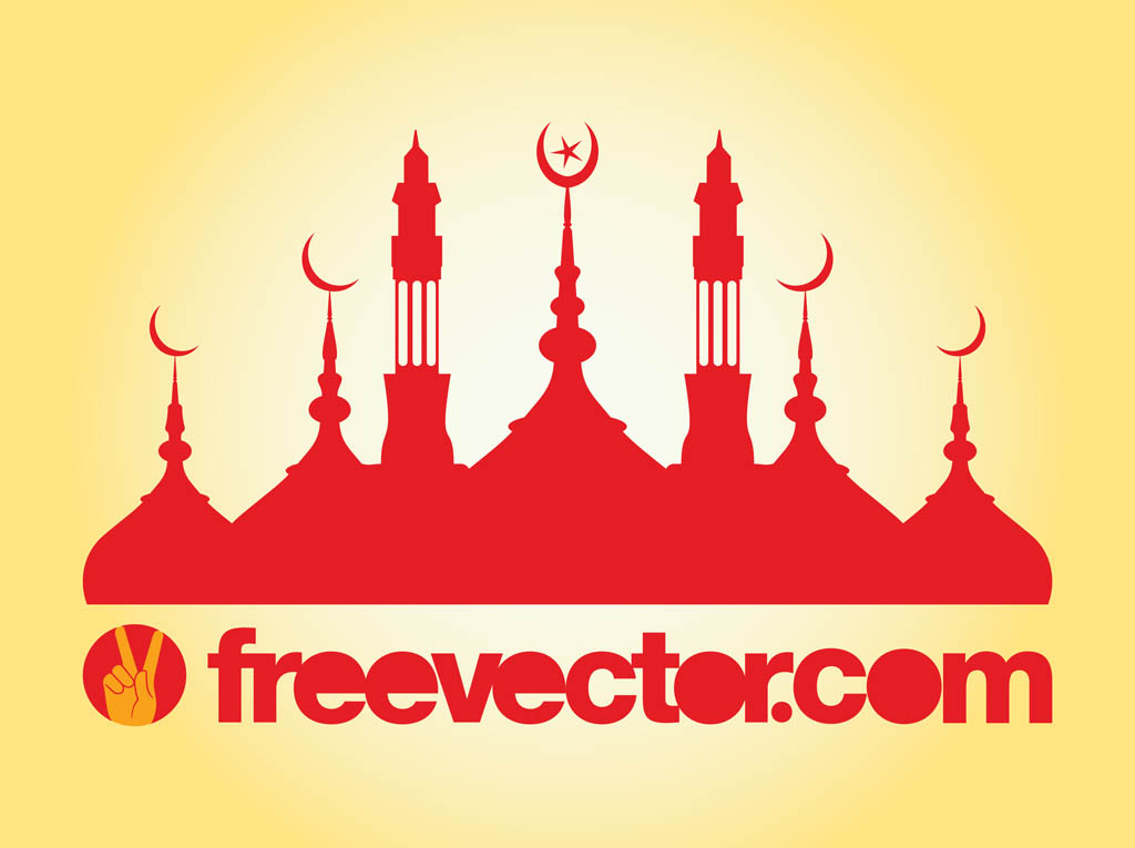 Mosque Silhouette Vector