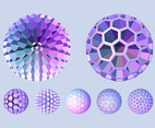 3D Spheres Vectors
