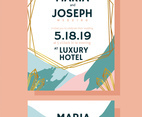 Wedding Invitation Card Template Vector Design