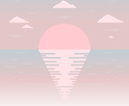 Minimal Ocean Background Vector