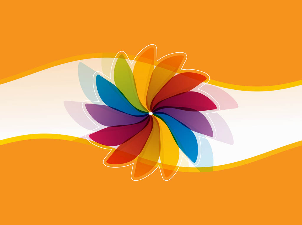 Vector Background With Flower