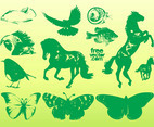 Green Animal Graphics
