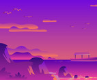 Ocean Background Vector