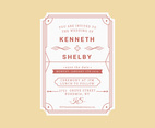 Unique Wedding Invitation Card Vector