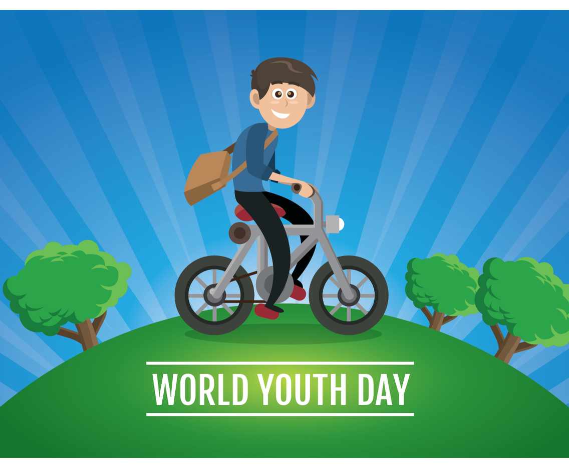 Teenager Riding A Bike