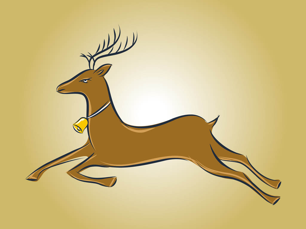 Running Deer Vector