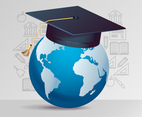 Modern Education With Icons Background Element