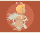 Flying Cupid Vector