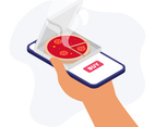 Online Food Order Vector Illustration