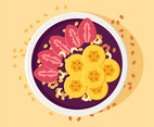color acai bowl