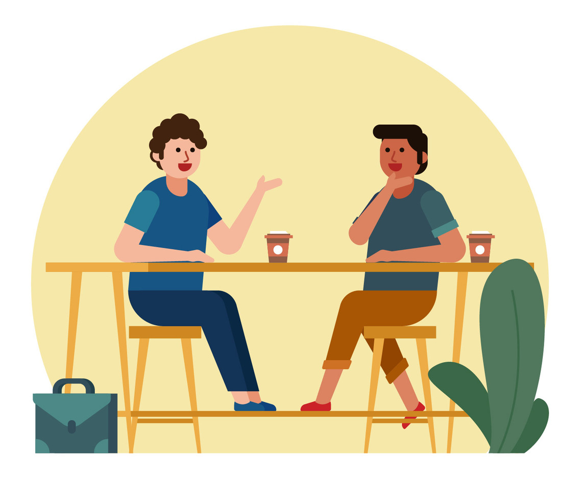coffee shop meeting