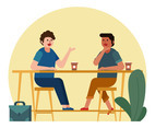 coffee shop meeting