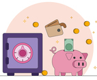 Saving Money Vector