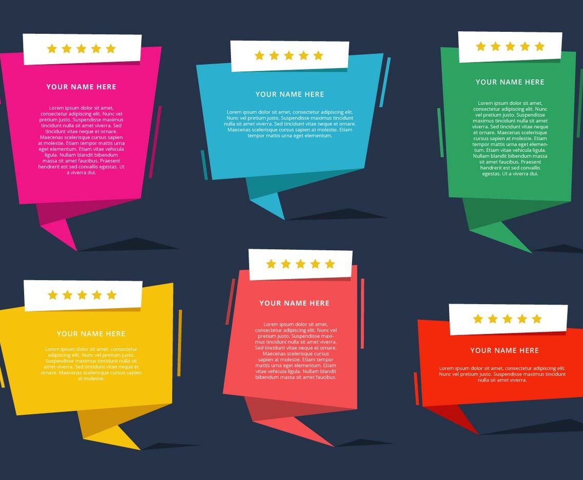 Testimonial design vector