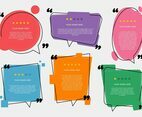 Testimonial design vector