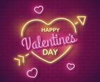 Neon Valentine Vector