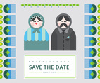 Bridal Shower Invitation Scandinavian Style Matryoshka Figure