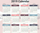 2019 Printable Calendar