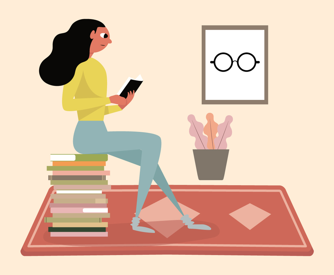 Girl Reading Book