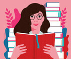 Bookworm Vector