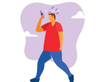 Guy drinking beer