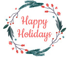 Cute Christmas Flowers Wreath To Christmas Season