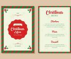 Christmas Menu Dinner Template
