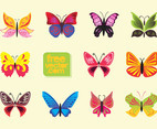 Colorful Vector Butterflies