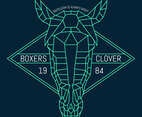 Outstanding Geometric Simple Shape Animals Vectors