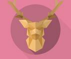 Flat Geometric Simple Shape Animals Vector Illustration