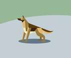 Geometric Simple Shape Animals Vector Illustration