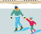People Ice Skating