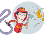 Firefighter Vector