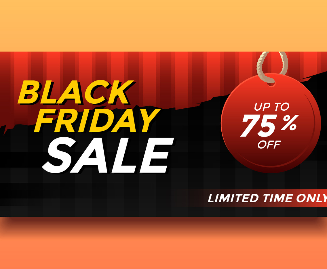 Black Friday Sale Banner Vector
