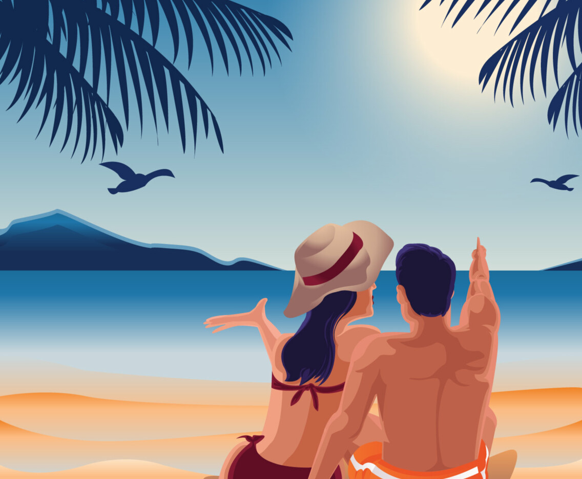 Cozy Beach Couple