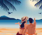 Cozy Beach Couple