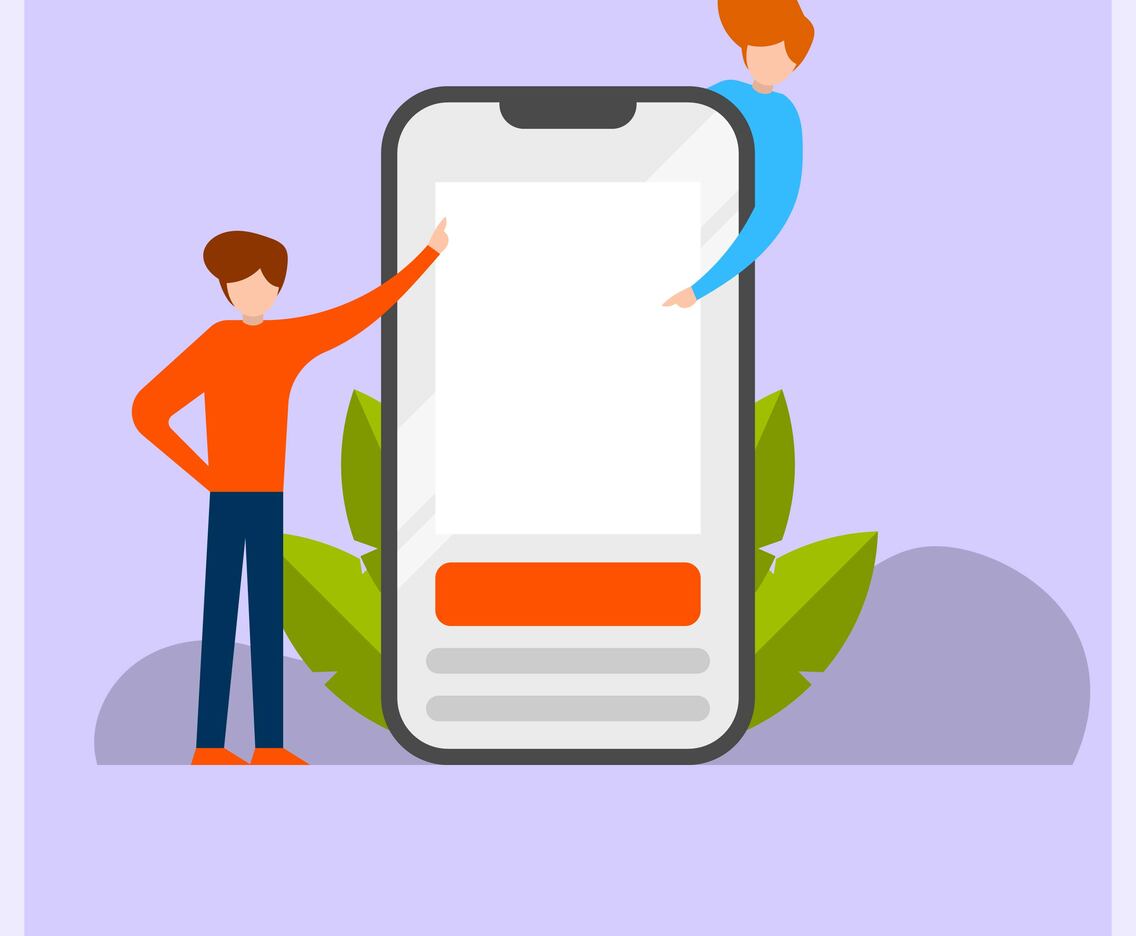 Flat Business Marketing Illustration For Landing Page
