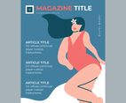 Fashionista Girl In The Cover Of A Magazine
