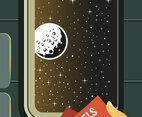 Moon Travel Poster